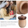 GLEAVI Cotton Bud Holder Toothpick Dispenser Chic Pegwood Box for Convenient Daily Use Storage Container with Fine Workmanship Stylish Tabletop Accessory view 3