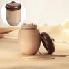 GLEAVI Cotton Bud Holder Toothpick Dispenser Chic Pegwood Box for Convenient Daily Use Storage Container with Fine Workmanship Stylish Tabletop Accessory view 4