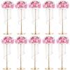 NUPTIO 10 Pcs Wedding Vase & 10 Pcs Artificial Flowers Set for Wedding Centerpieces for Tables view 1