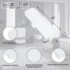 MicoYang Silicone Bathroom Soap Dishes with Drain Spout-Bathroom and Kitchen Sink Organizer,Sponge Holder,Dish Soap Tray,Perfect for Dispenser,Scrubber,Bottle,Cup on Sink or Counter-White 12"4" view 2
