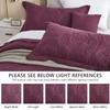 CHIXIN Oversized Bedspread Coverlet Set King Size - Lightweight Bedding Cover - Beautiful Stitching - 5 Piece Reversible Bedspread - Gorgeous Damask Paisley Pattern (King, Purple) view 4