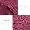 DaisyHuang Oversized Bedspread - Queen Size Bedding Cover - Modern & Contemporary Coverlet Set, Real Stitching, Reversible, Lightweight, 4 Piece, Burgundy view 4