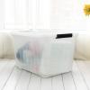 Bringer 70 Qt Latching Plastic Storage Containers with Lids, Clear Large Storage Box with Wheels view 4