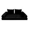 Prolinemax Style V1 Twin Size Velvet Contrast Pipe Indoor Daybed Bolster Pillow Cushion Mattress Fitted Sheet |Cover ONLY| AD374 view 1