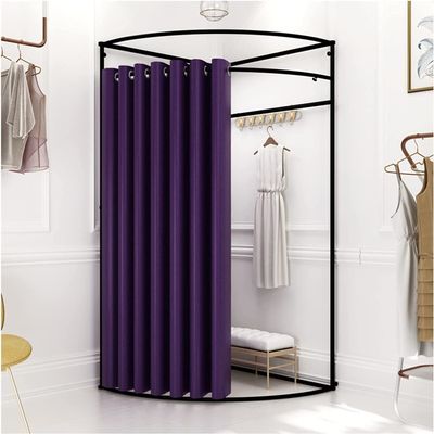 VNABO Movable Changing Room Clothing Store Fitting Room Corner Wall Hanging Dressing Room for Shopping Malls