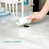 1.5mm Thick Odorless Tablecloth Protector,Waterproof/Oil-Proof Transparent Tablecloth,Right-Angled Ellipse Clear Table Cover Protector,PVC Desk Pad (95x150cm/37x59in) view 3