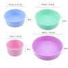 Aggert Silicone Baking Tray Round Silicone Cake Mold Purple Silicone Mould Baking Forms Silicone Baking Pan For Pastry Cake 3Pcs 10 Inch view 2