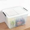 Bringer 4-Pack Large Clear Plastic Storage Box with Lid, 50 L Wheeled Clear Storage Boxes view 4
