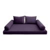 Prolinemax Style V1 Twin Size Velvet Knife Edge Indoor Daybed Bolster Pillow Cushion Mattress Fitted Sheet |Cover ONLY| AD339 view 1