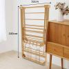 LUXIQO Clothes Drying Rack, Portable Drying Racks Compact, Large Capacity Foldable Laundry Rack Saves Space Extreme Stability for Easy Storage for Indoor Outdoor Use (160cm/63in) view 2