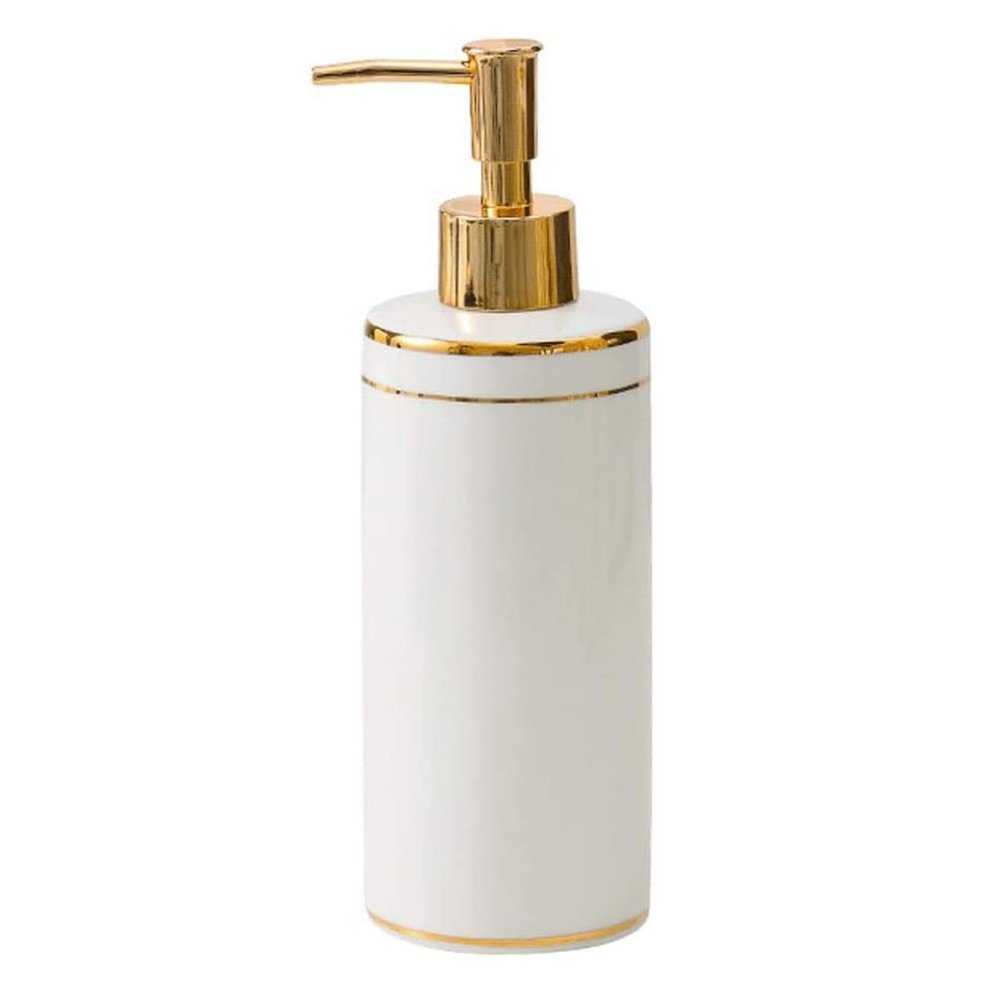 VNABO Refillable Soap Dispenser Pattern Hand Soap Dispenser for Bathroom Modern Liquid Dispenser Ceramic Refillable Lotion Bottle 390ml/13.1oz Soap Pump for Kitchen Bathroom