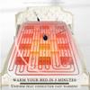 Electric Heated Blanket Machine Washable Heated Blanket Electric Blanket Flannel to Fast Heating Blankets 9 Heat Levels & Auto Shut Off Electric Throw Heated Throw view 4