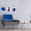 20pcs Reserved Chair Signs 11 x 22 inch Reserved Pew Cloths Double-sided Thickened 600d Oxford Reserved Seating Placeholder for Church Pew Seats Wedding Seating Decoration navy blue view 2