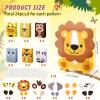 TaoBary 24 Pieces Safari Jungle Goodie Bag Party Favor Bags with Handles for Kids Birthday Safari Themed Party Supplies (Dimensional Style) view 2