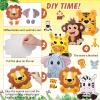 TaoBary 24 Pieces Safari Jungle Goodie Bag Party Favor Bags with Handles for Kids Birthday Safari Themed Party Supplies (Dimensional Style) view 3