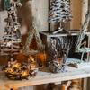 BOOMLATU Wood Tea Light Candle Holder,Handcrafted Votive Candle Holders for Christmas Table Decorations (C) view 4