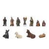 CHICIRIS Christmas Resin Nativity Sets, Nativity Scene Figurine Set,11 Pcs Christmas Resin Nativity Sets Vivid Lifelike Christmas Ornament Gifts for Holiday Desktop Decoration view 1