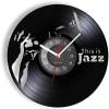 Vinyl Mural 30Cm Vinyl Record Crafts Wall Clock Saxophone Music Instrument Retro Clock Music Studio Decor Watch Sax Player Gift view 1