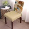 Abstarct Boho Dining Chair Cover Set of 4,Vintage Leopard Tiger Plants Geometric Leaves Stretch Chair Protectors Slipcover,Spandex Kitchen Chair Seat Back Cushion Slip Cover for Dining Room,Party view 2