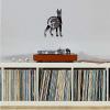 Black Vinyl Wall Clock 12Inch Doberman Pinscher Puppy Laser Cut Out Vinyl Record Wall Clock Fierce Dobermann Police Dog Home Decor Retro Album Disk Watches view 3