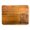 Affinity Decor Organic Acacia kitchen Cutting Chopping Charcuterie Board Platter for Butcher Block Cheese and Vegetables (New Year Board 11"L x 8"W) view 1