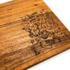 Affinity Decor Organic Acacia kitchen Cutting Chopping Charcuterie Board Platter for Butcher Block Cheese and Vegetables (New Year Board 11"L x 8"W) view 2