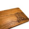 Affinity Decor Organic Acacia kitchen Cutting Chopping Charcuterie Board Platter for Butcher Block Cheese and Vegetables (New Year Board 11"L x 8"W) view 4