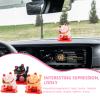 3pcs Maneki Neko Lucky Cat Solar Lucky Beckoning Cat Waving Feng Shui Lucky Cats for Home Office Car DCor Gift White Black Yellow view 4
