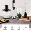 4 In 1 Multifunctional Hand Blender, Immersion Hand Blender, Stainless Steel Food Processor 700ml Mixing Cup 500ml Meat Grinding Bowl US Plug 110V view 4