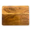 Affinity Decor Organic Acacia kitchen Cutting Chopping Charcuterie Board Platter for Butcher Block Cheese and Vegetables (New Year 2023 Board 11"L x 8"W) view 1