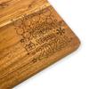 Affinity Decor Organic Acacia kitchen Cutting Chopping Charcuterie Board Platter for Butcher Block Cheese and Vegetables (New Year 2023 Board 11"L x 8"W) view 4