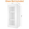 LOVMOR Wall Mounted Cabinet, Medicine Cabinet, Over-The-Toilet Storage with Soft Close Door & Adjustable Shelf for Bathrooms, Kitchens(Glass Not Included). view 3