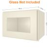 LOVMOR Wall-Mounted Cabinets, Medicine Cabinets with Soft-Close Doors, Decorative Furniture for Living Rooms, Bedrooms, Kitchens, Laundry Rooms (Glass Not Included) view 3