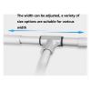 Closet Rod Closet Adjustable Side-Mounted Pull-Down Closet Rod, Closet Hanger Rail with Telescopic Handle and Mounting Hardware, 20kg Load Capacity (Size : 450-600mm) view 3