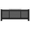 Tidyard Modern Radiator Cover Length Adjustable MDF Cross Slats Heating Cabinet Shelf Black for Living Room, Home Furniture 55.9-80.7 x 8.1 x 32.3 Inches (W x D x H) view 4