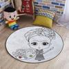 African Soft Microfiber Polyester Non-Slip Round Mat/Runner, Plush Water Absorbent Accent Rug for Bathroom Vanity, Bathtub/Shower, Tribal Exotic Lady Beauty Woman,Black White Diameter 60 in view 1