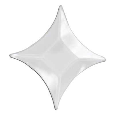 3"X4-1/4" Star Clear Glass Bevel 10 Pack