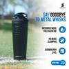 Ice Shaker Insulated Stainless Steel Shaker Bottle | 26oz, Gold | Cold for 30+ Hours | Insulated Cup with Twist-on Agitator | Odor-Free Bottle for Protein Shakes, Water, Smoothies, Cocktails view 4