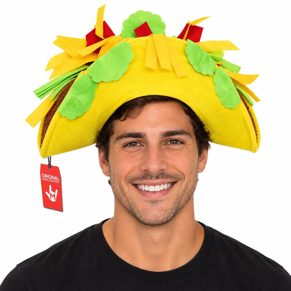 Nicky Bigs Novelties Giant Plush Taco Hat, Funny Costume Accessory