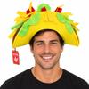 Nicky Bigs Novelties Giant Plush Taco Hat, Funny Costume Accessory view 1