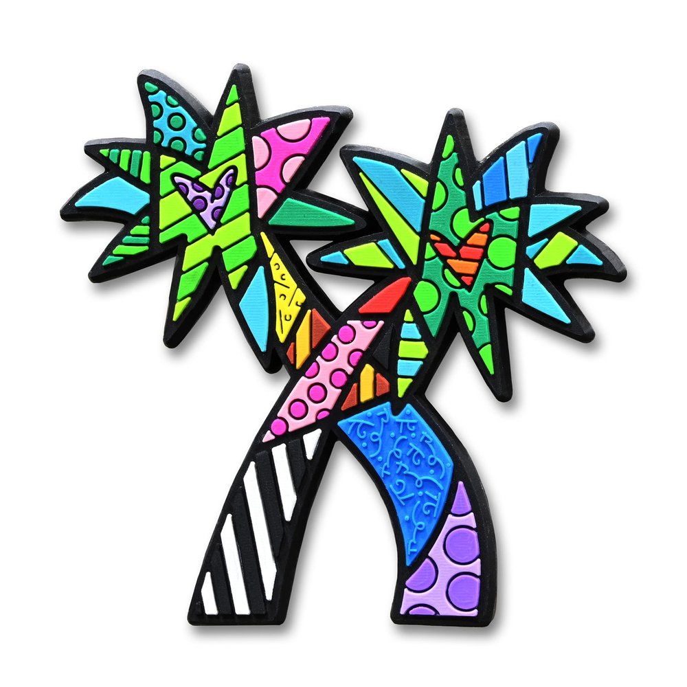 BRITTO Romero Large Decorative Multi-Use Rubber Magnet, Palm Tree