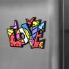 BRITTO Romero Large Decorative Multi-Use Rubber Magnet, Love Word view 3