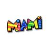 BRITTO Romero Large Decorative Multi-Use Rubber Magnet, Miami (Word) view 1