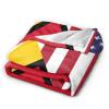 Qauirfe Us Guyana Friendship Flag Throw Lightweight Blankets Bed Sofa Warm Cozy Fluffy Throw Plush 50"X40" Blanket view 2