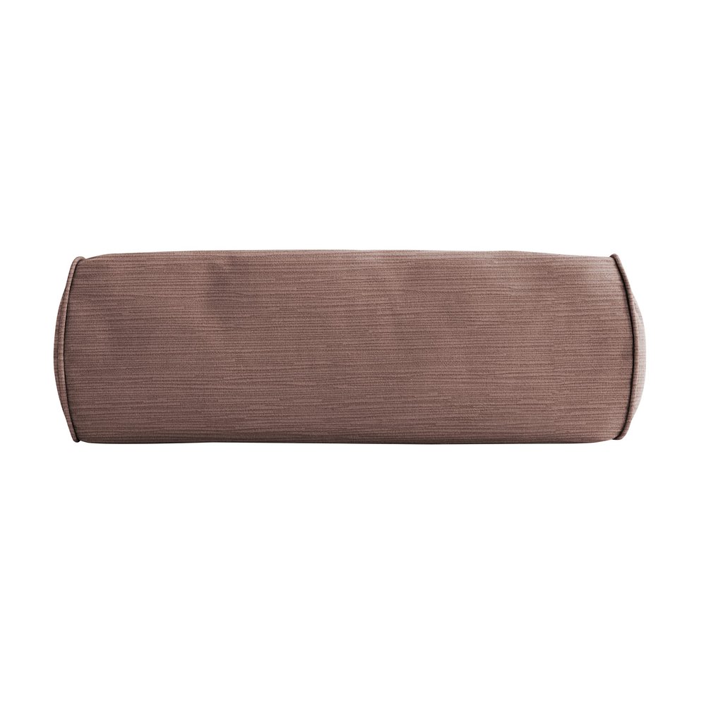 Sorra Home Corded Bolster Pillow, 20" x 8" x 8", Rose
