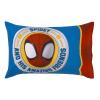 NoJo Marvel Spidey and His Amazing Friends Blue, Red, Yellow, and Green, Team Up 4 Piece Toddler Bed Set - Comforter, Fitted Bottom Sheet, Flat Top Sheet, and Reversible Pillowcase view 4