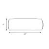 Sorra Home Corded Bolster Pillow, 20" x 8" x 8", Harbor view 4