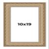 10x19 Frame Ornate Silver Beaded Solid Wood Picture Frame Width 2.5 Inches | Interior Depth 1 Inches | Museo Silver Ornate Photo Frame Complete with UV Acrylic, Foam Board Backing & Hanging Hardware view 1