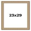 23x29 Frame Ornate Silver Beaded Solid Wood Picture Frame Width 2.5 Inches | Interior Depth 1 Inches | Museo Silver Ornate Photo Frame Complete with UV Acrylic, Foam Board Backing & Hanging Hardware view 1