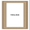 10x32 Frame Ornate Silver Beaded Solid Wood Picture Frame Width 2.5 Inches | Interior Depth 1 Inches | Museo Silver Ornate Photo Frame Complete with UV Acrylic, Foam Board Backing & Hanging Hardware view 1